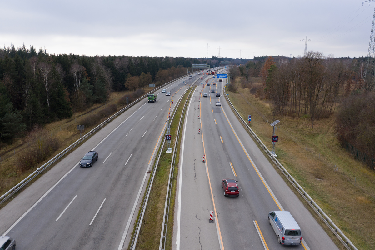 BAB A96 Oberpfaffenhofen Dynamische Umleitungsbeschilderung